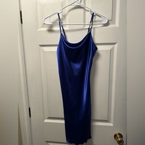 Bebe Royal Blue Slip Dress